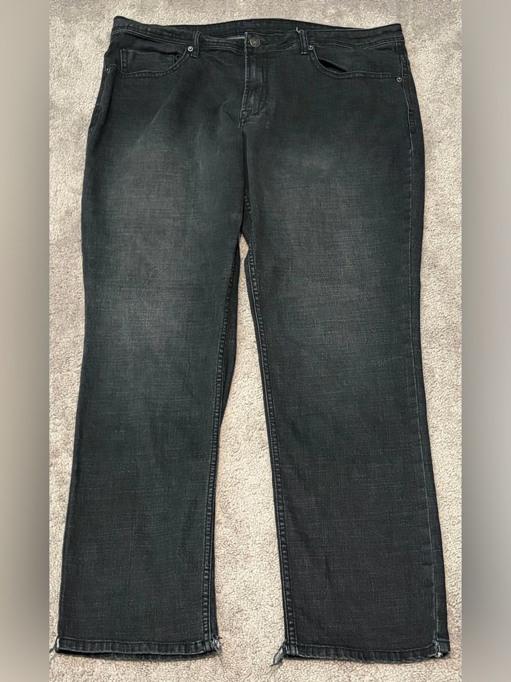 Buffalo Jeans Men’s Black Straight Leg Size 38x32 Measured 40x32